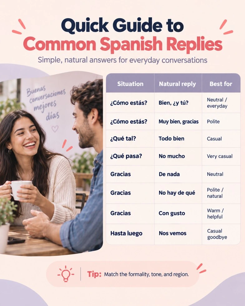 How to Reply to Other Common Spanish Greetings