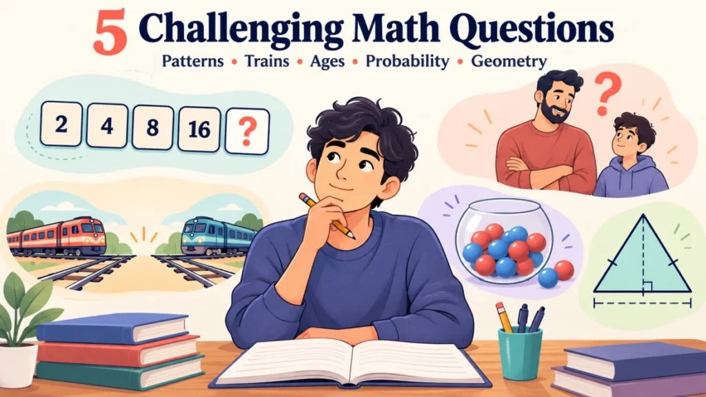 Top 5 Math Difficult Questions and Answers